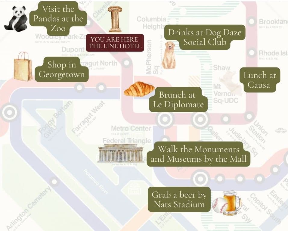 Map of our favorite DC activities